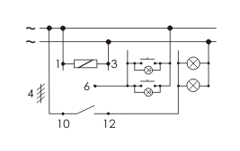 Schemat automatu schodowego ASO-224 Schemat przyłączeniowy automatu schodowego ASO-224