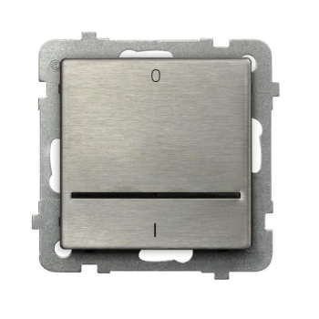 Łącznik dwubiegunowy Ospel Sonata Stal Inox ŁP-11RMS/m