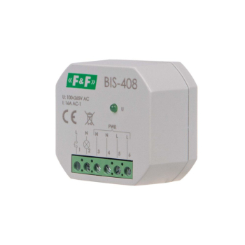 Przekaźnik impulsowy (bistabilny) 16A 230V F&F BIS-408